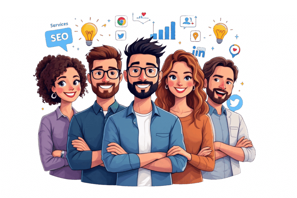 Sublyme Digital team collaborating remotely, “Your Partner in Digital” slogan